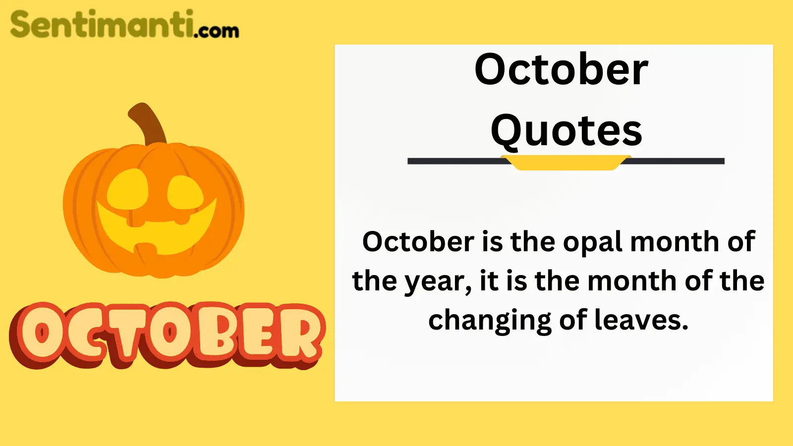 Hello October Quotes