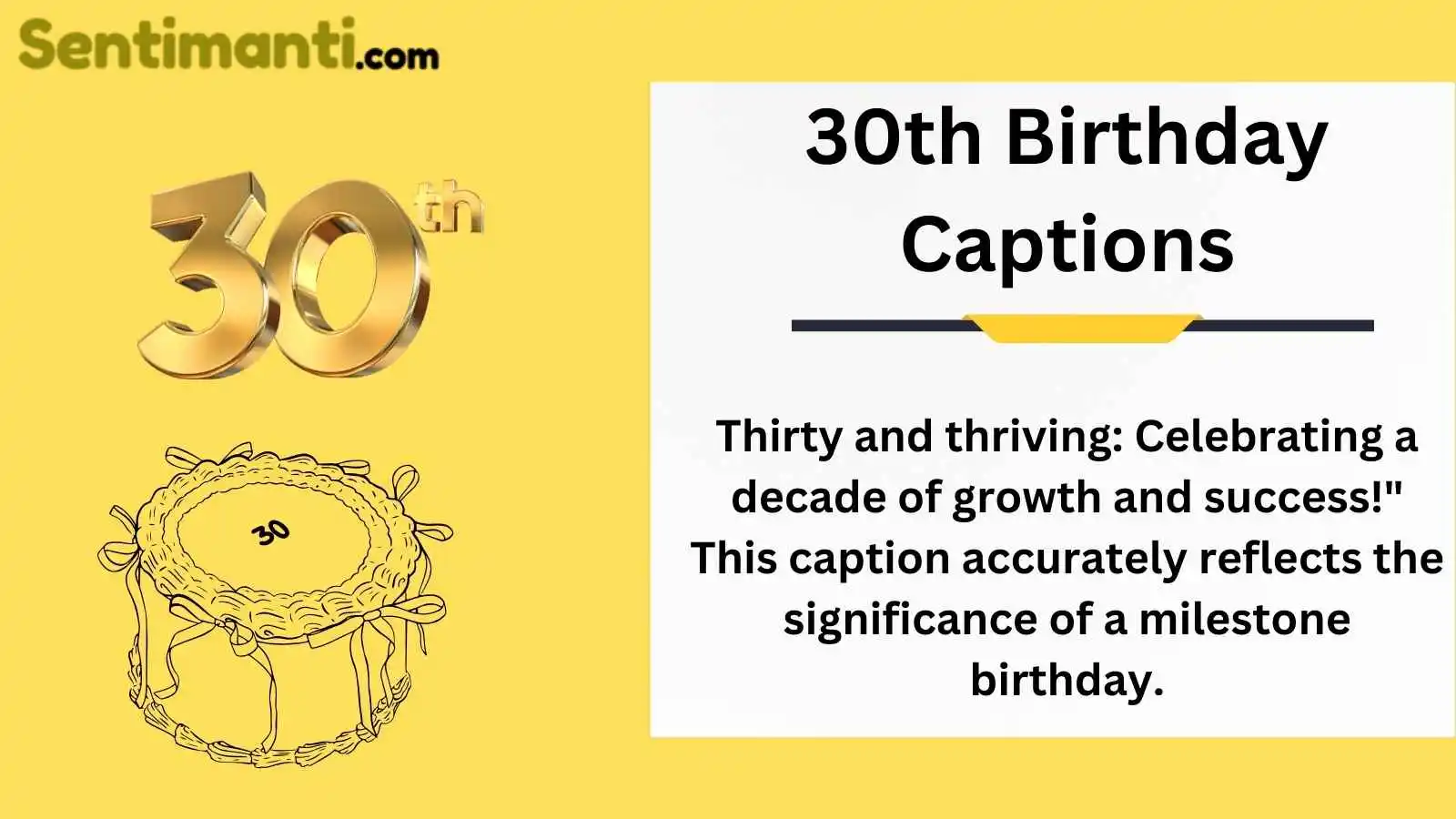 Read more about the article Best Happy 30th Birthday Captions in 2025