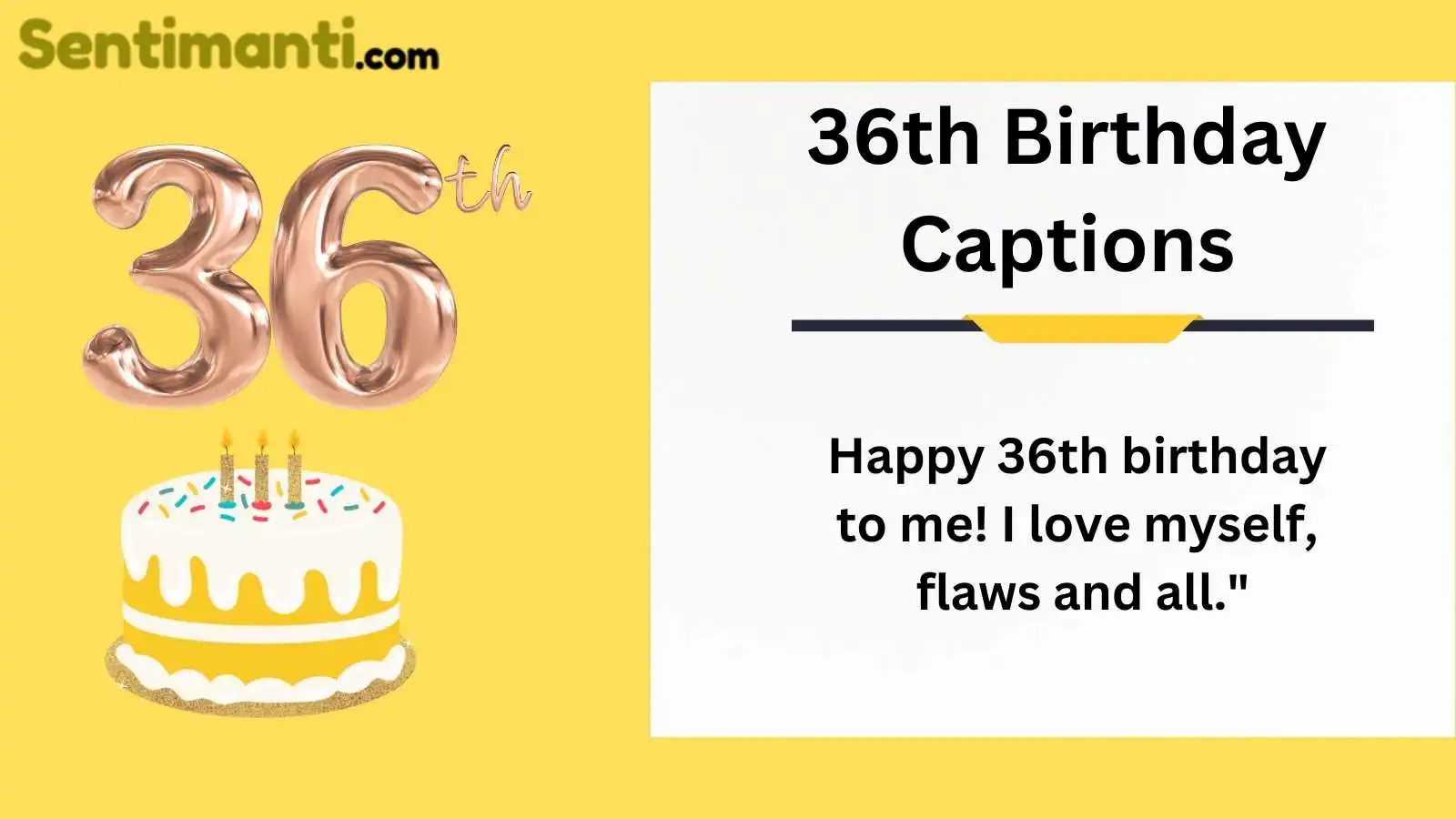 36th Birthday Captions