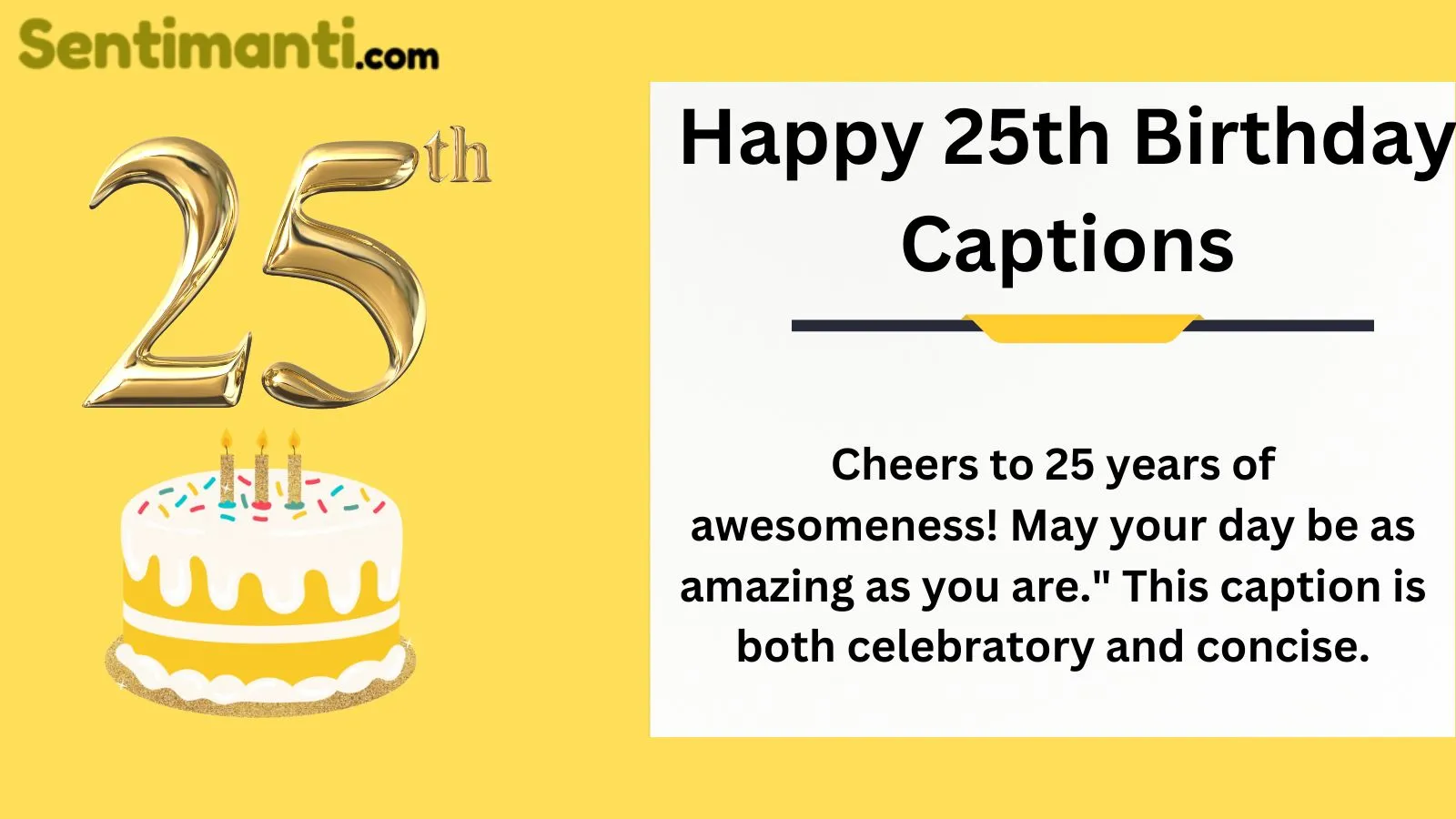 Read more about the article Heartfelt Happy 25th Birthday Captions: Finding the Perfect Words to Celebrate a Milestone