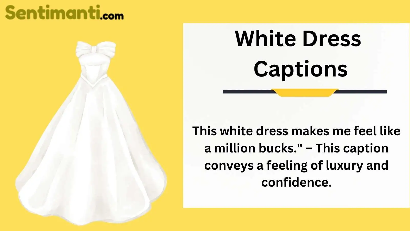 Read more about the article 120 White Dress Captions: Finding the Perfect Words for Your Stunning Photos