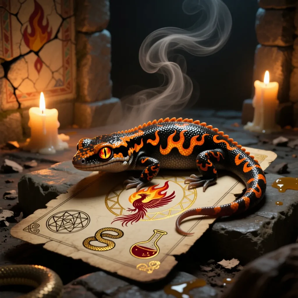 Salamander Symbolism in Tarot