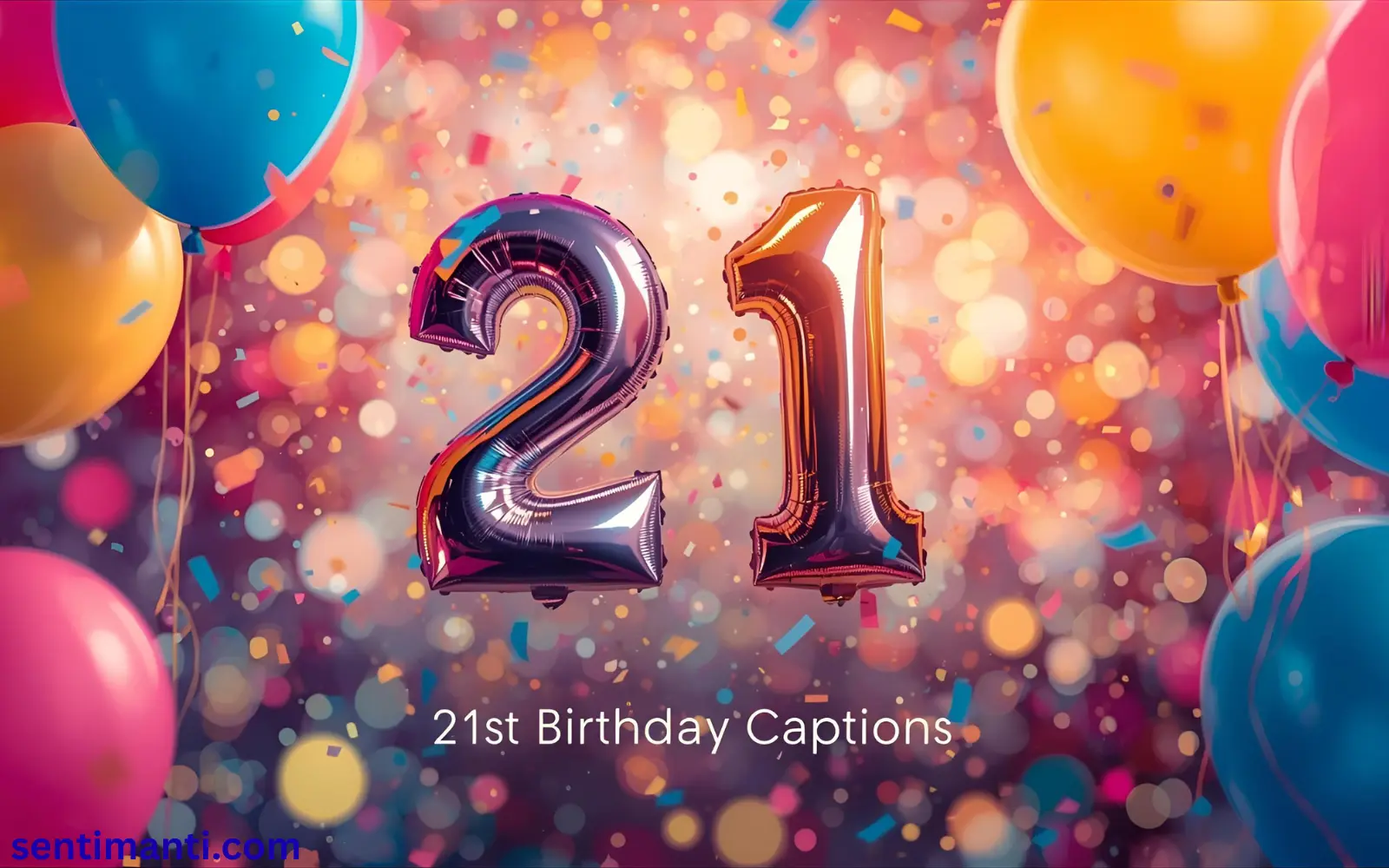 Short and Sweet 21st Birthday Captions
