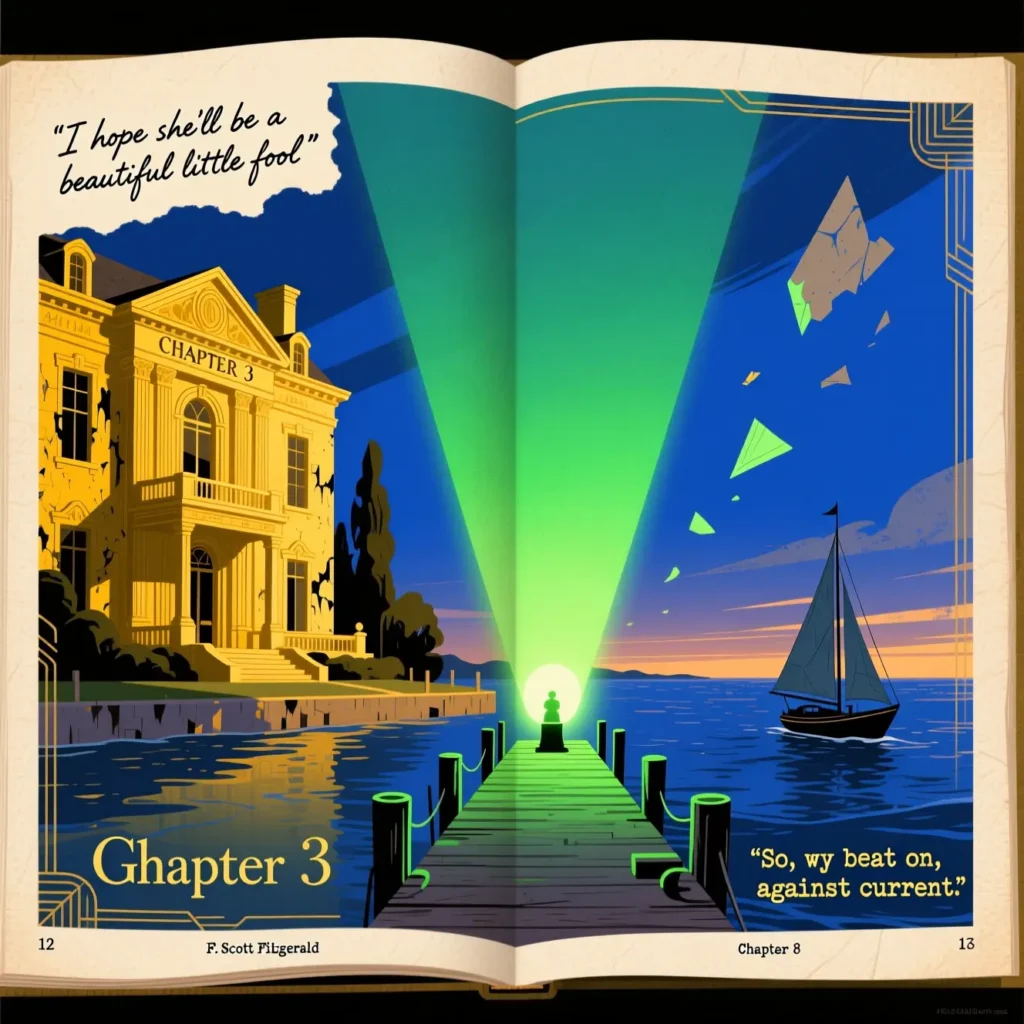 Color Symbolism in The Great Gatsby with Page Numbers