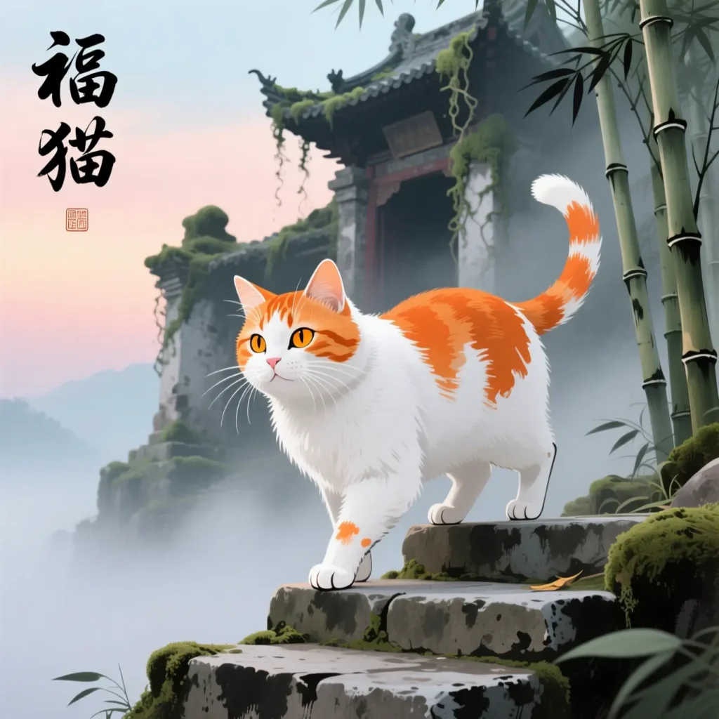 Orange and White Cat Symbolism