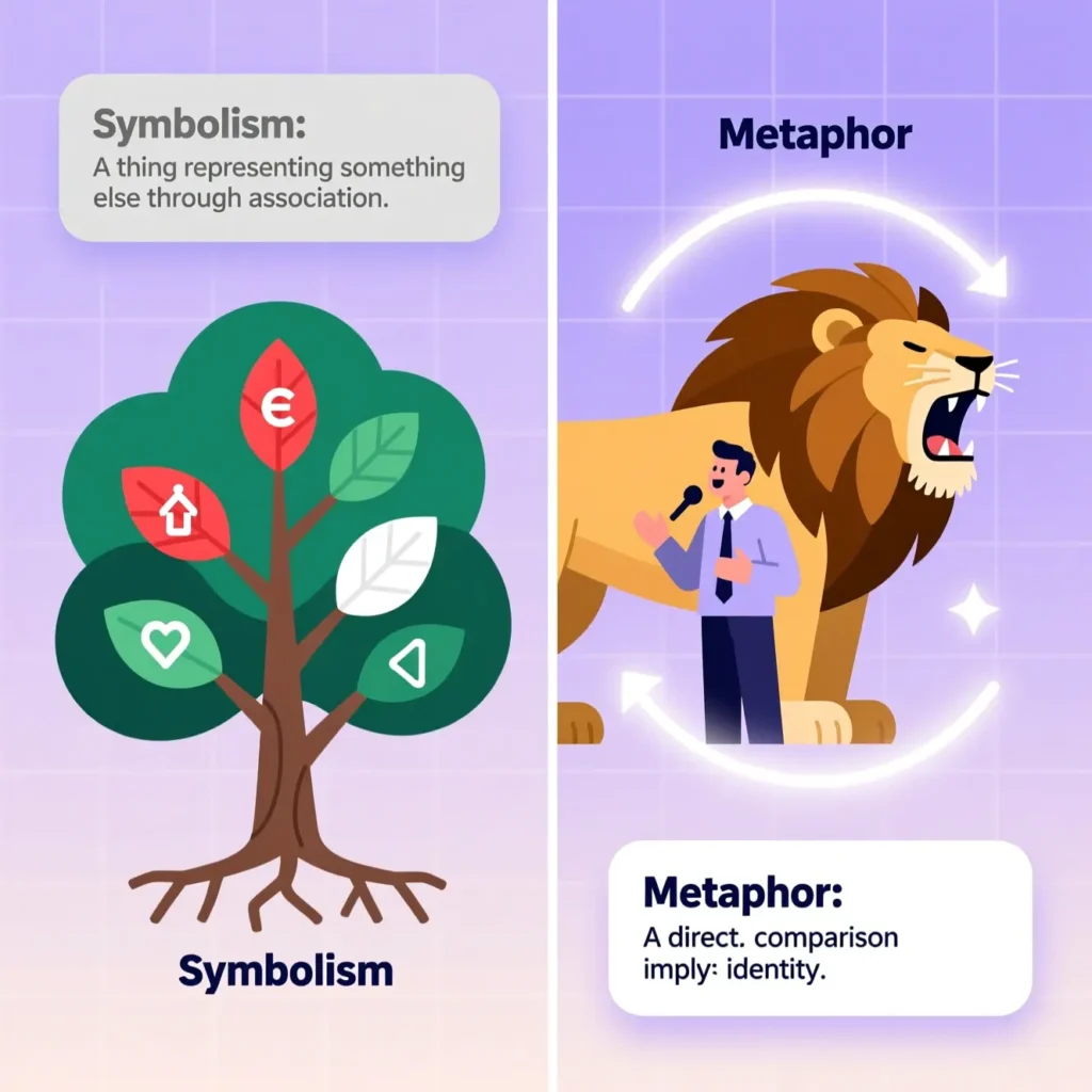 Symbolism vs Metaphor Examples